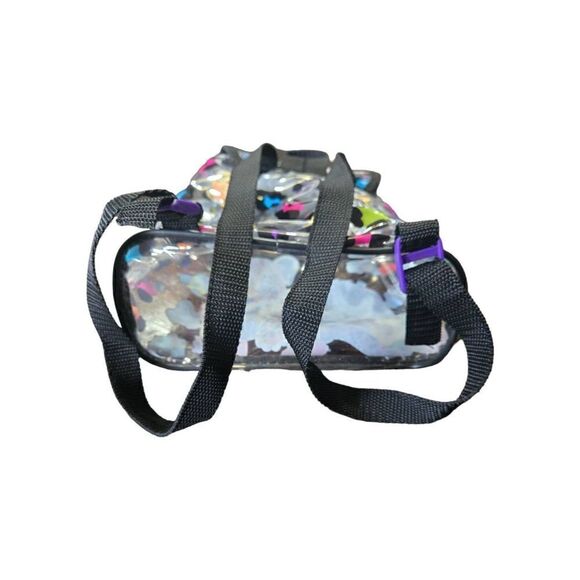 Lisa Frank 1990 Leopard Rainbow Cheetah Clear Backpack Vintage - Picture 4 of 6